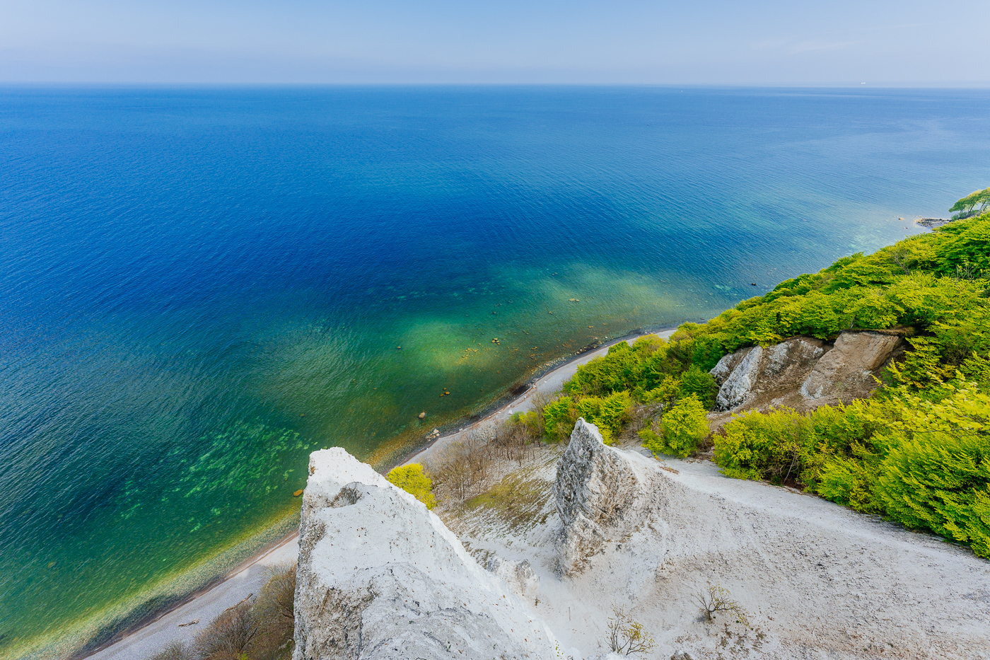 Blick von der Victoriasicht hinunter zum Strand
