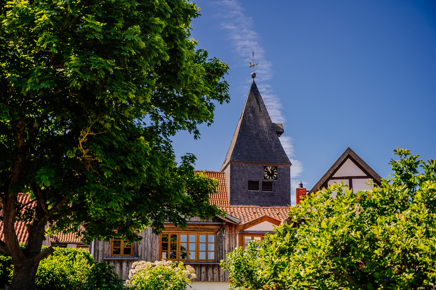 Der Kirchturm von Hitzacker