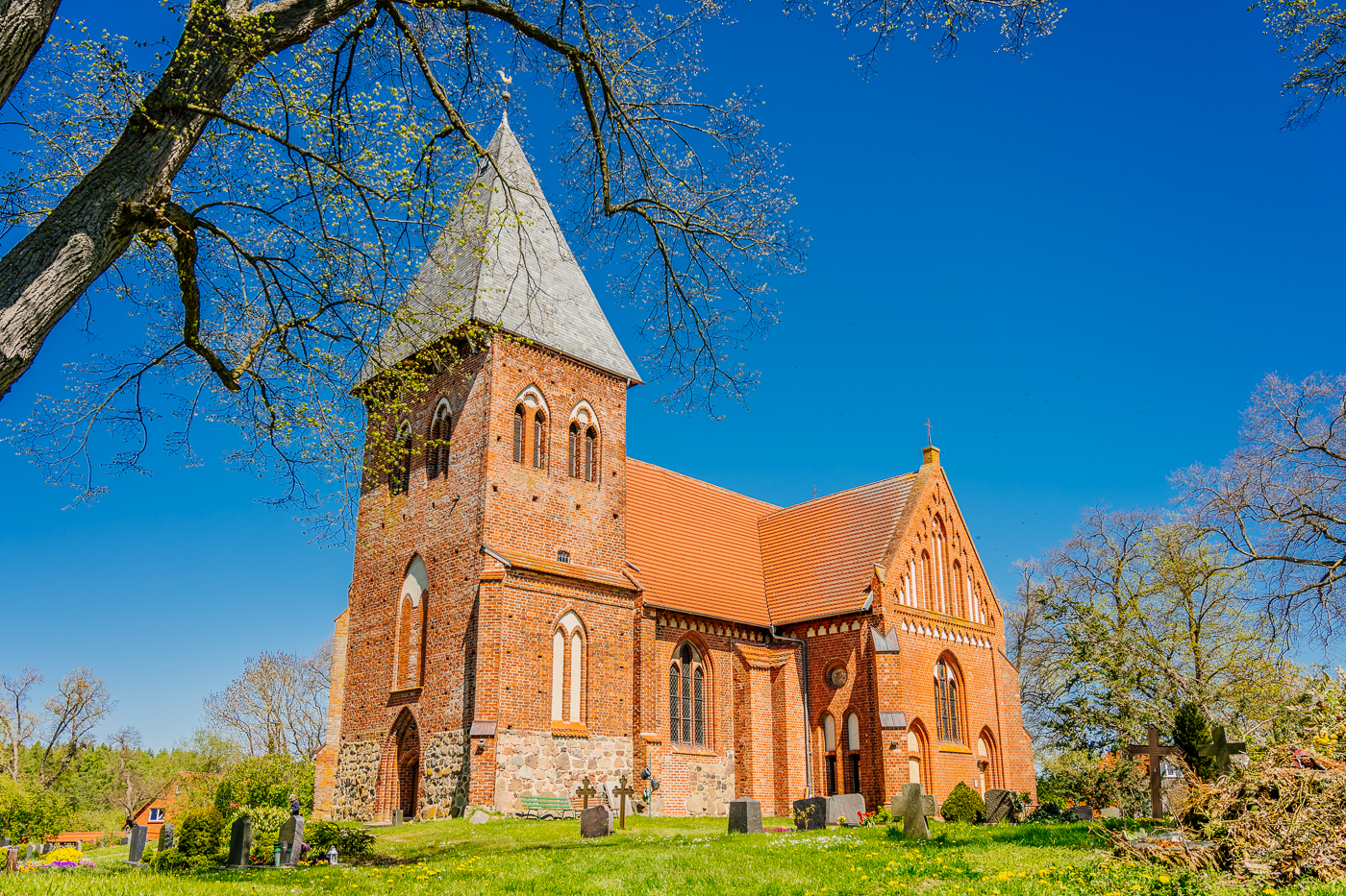 Gotische Backsteinkirche in Serrahn